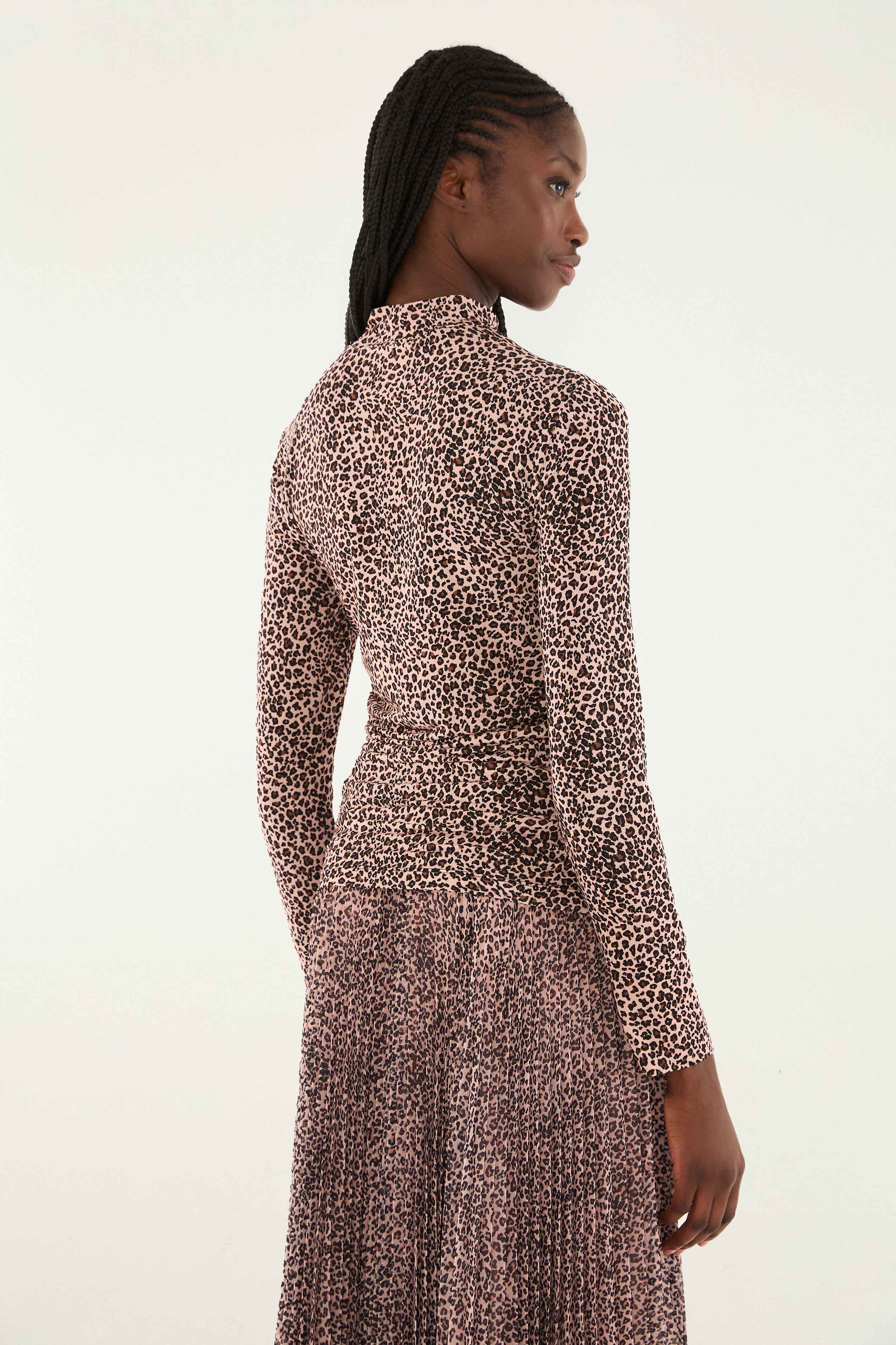 Pink Baby Leopard Jersey Blouse - FARM Rio BABY LEOPARD PINK