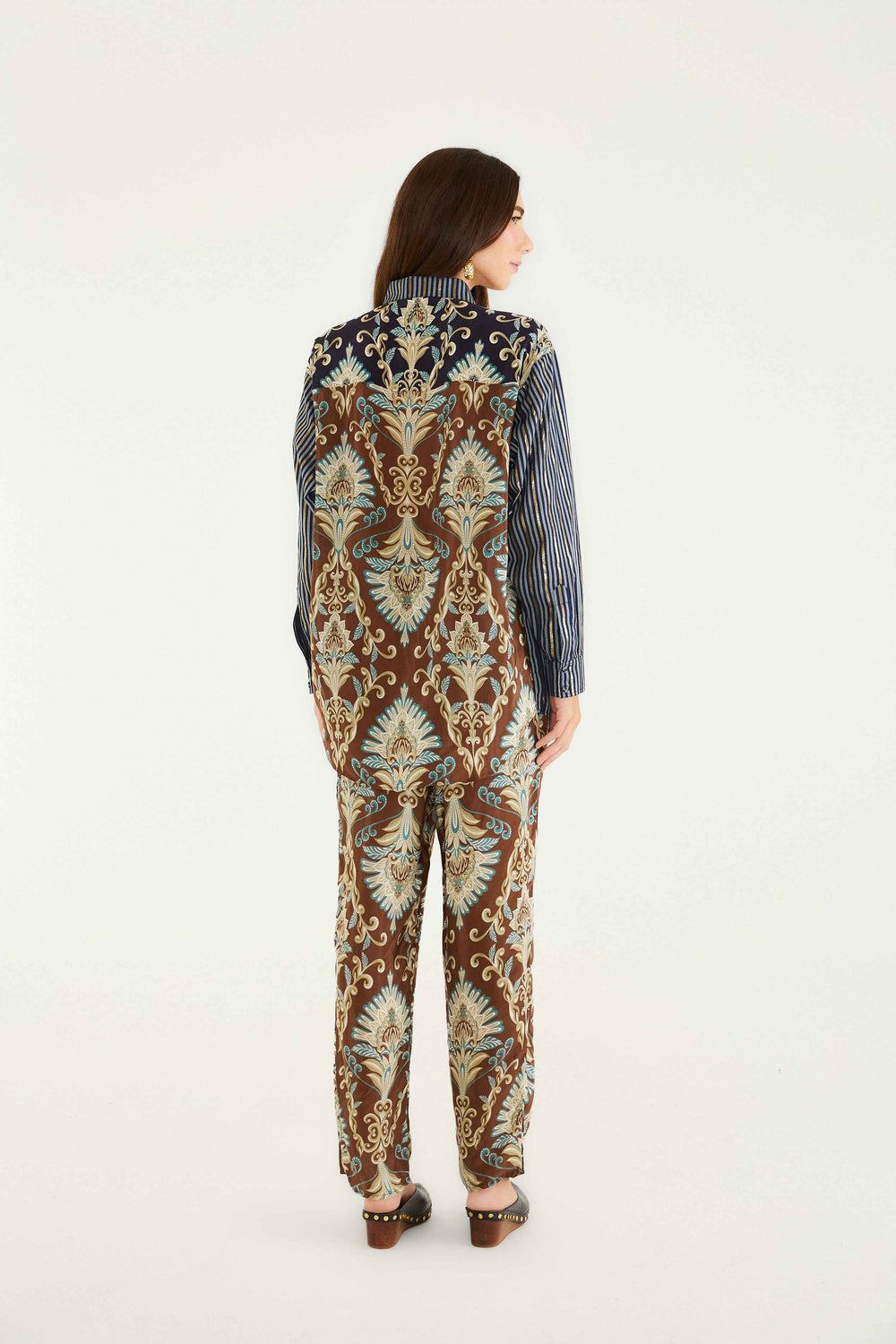 Brown Wonderful Arabesque Pants - FARM Rio WONDERFUL ARABESQUE BROWN