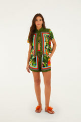 Bird Leaves Shirt - FARM Rio BIRD LEAVES SAND
