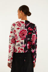 Mixed Winter Garden Knit Cardigan - FARM Rio WINTER GARDEN MIX
