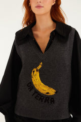 Grey Banana Da Terra Knit Vest - FARM Rio GREY