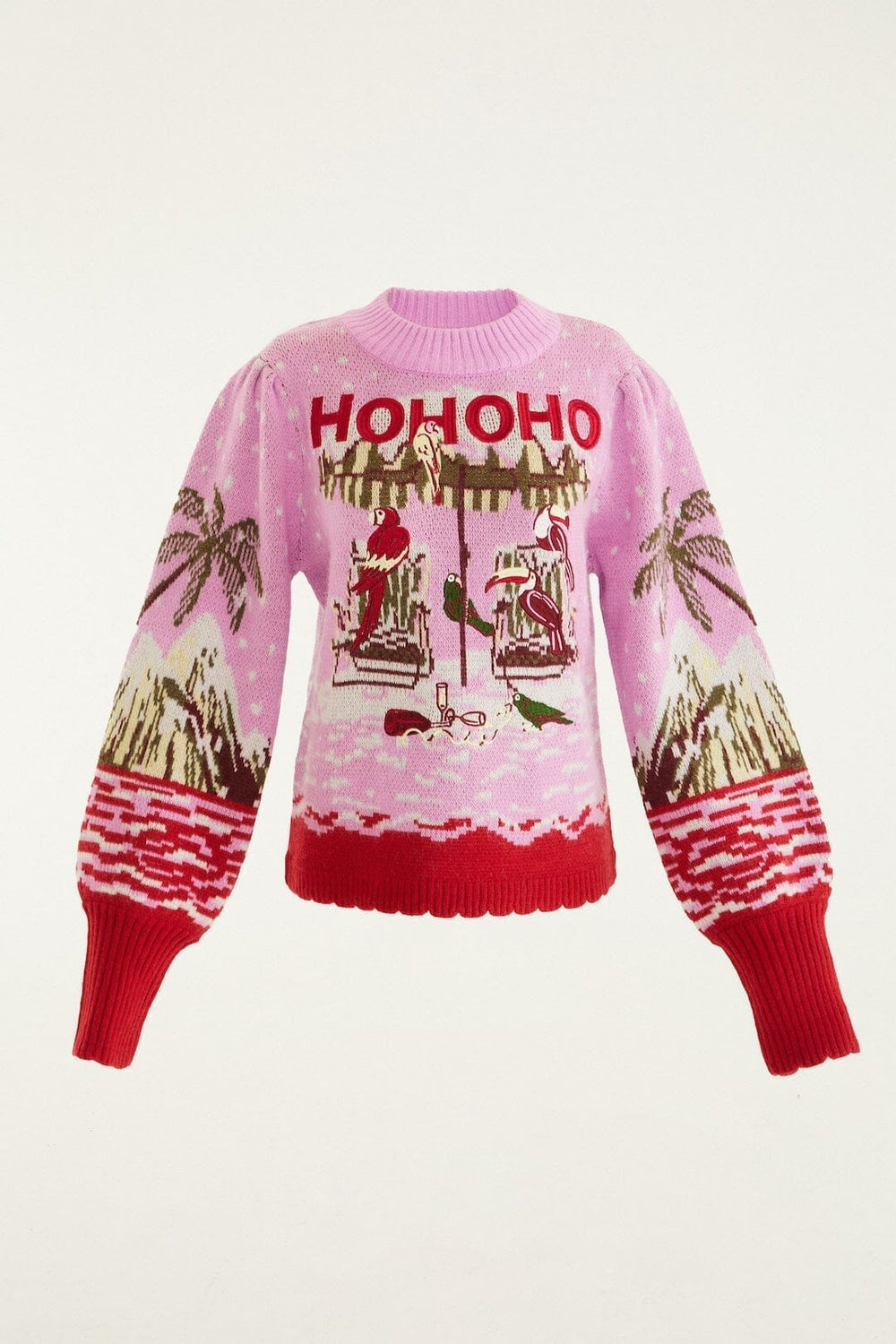 Pink From Sand To Snow Knit Sweater - FARM Rio MULTI