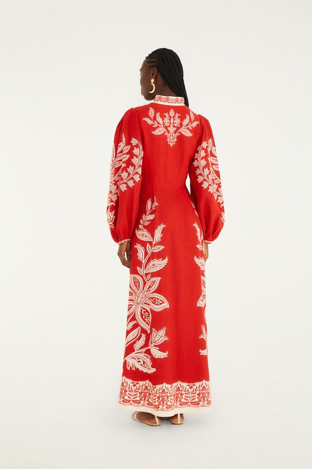 Red Miranda Lenzing Ecovero Euroflax Maxi Dress - FARM Rio MIRANDA RED