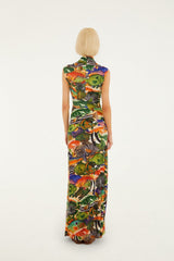 Multicolor Fish Sea Sleeveless Maxi Dress - FARM Rio FISH SEA MULTICOLOR