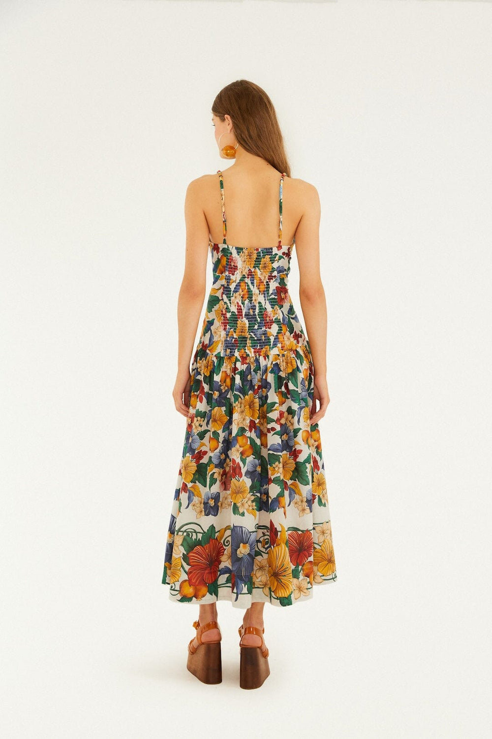 Off-White Tropi Embroidered Maxi Dress - FARM Rio TROPI OFF-WHITE
