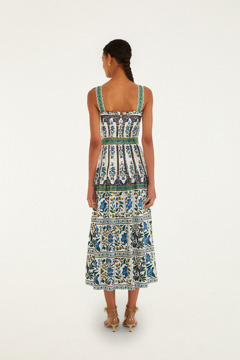 Off-White Manoela Belted Lenzing Ecovero Euroflax Maxi Dress - FARM Rio MANOELA OFF-WHITE
