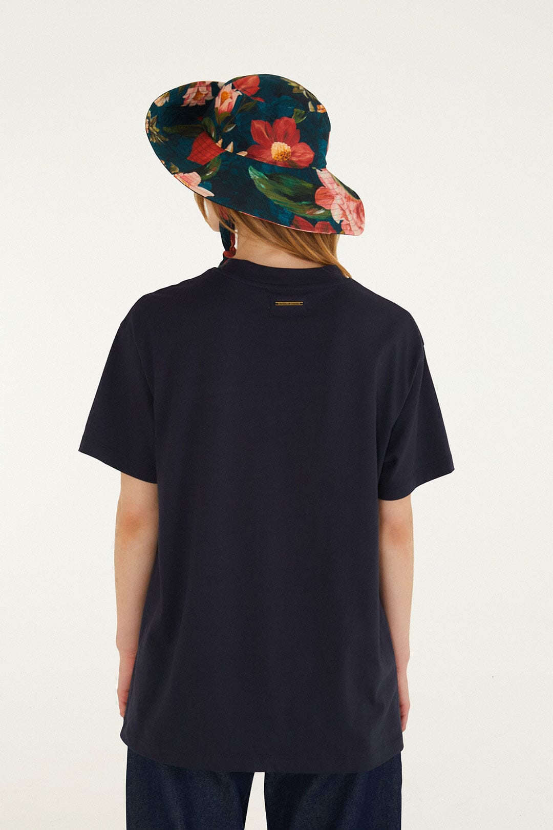Wild Flower Navy Blue T-Shirt - FARM Rio BLACK
