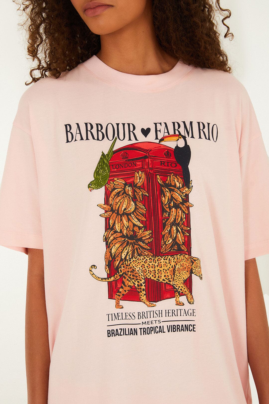 Maria Clara Graphic T-Shirt - FARM Rio LIGHT PINK