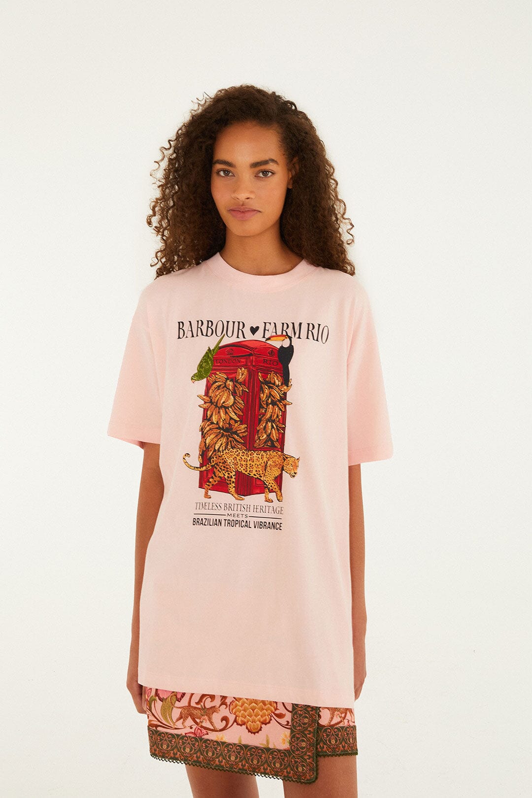 Maria Clara Graphic T-Shirt - FARM Rio LIGHT PINK
