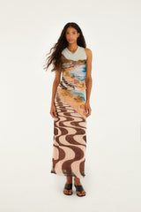 Multicolor Copacabana Beach Sleeveless Blouse - FARM Rio COPACABANA BEACH MULTICOLOR