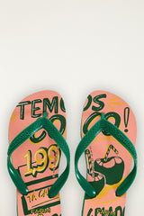 Pink Temos Coco Havaianas Sandals - FARM Rio PINK TEMOS COCO