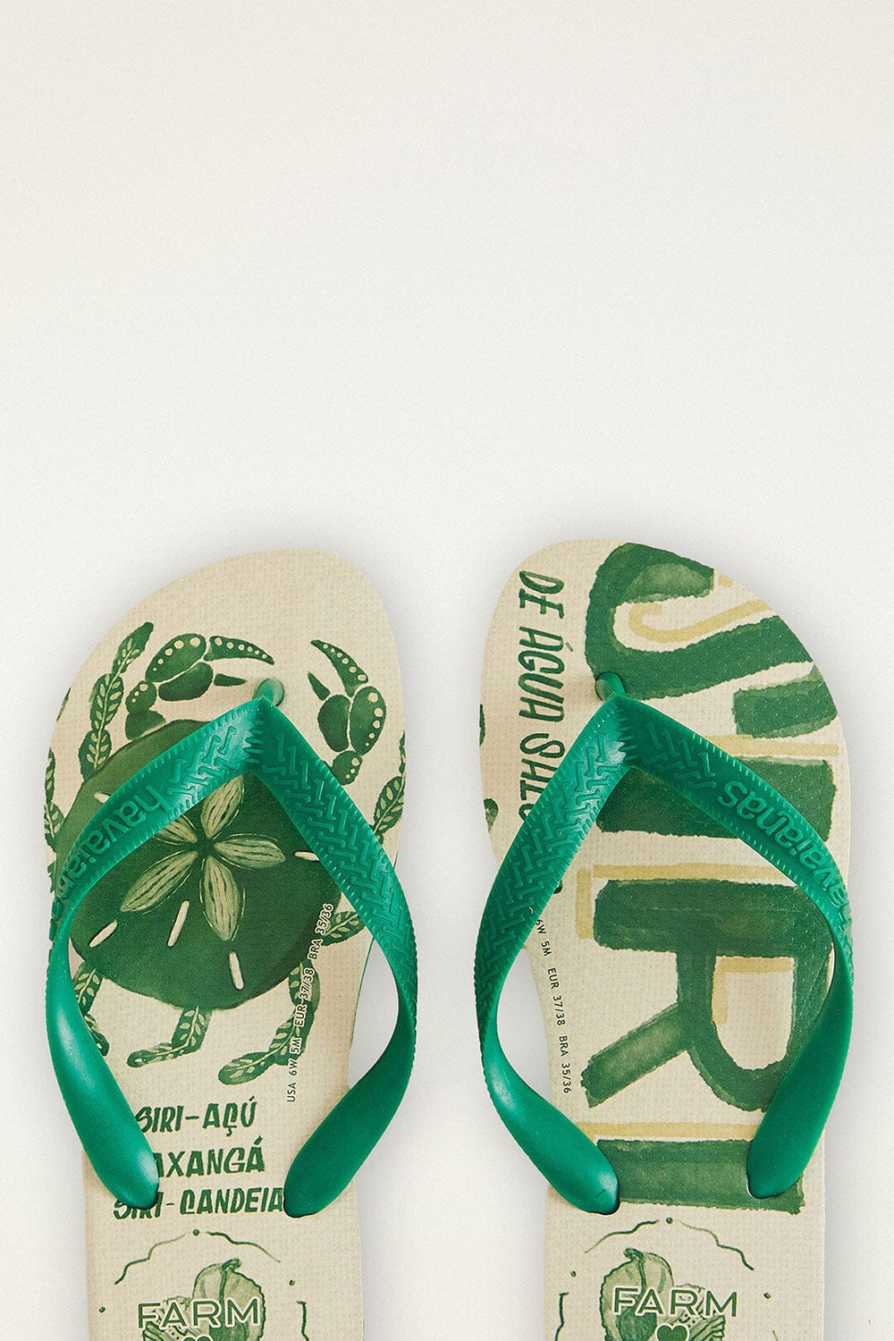 Farm Siri Havaianas Sandals - FARM Rio GREEN