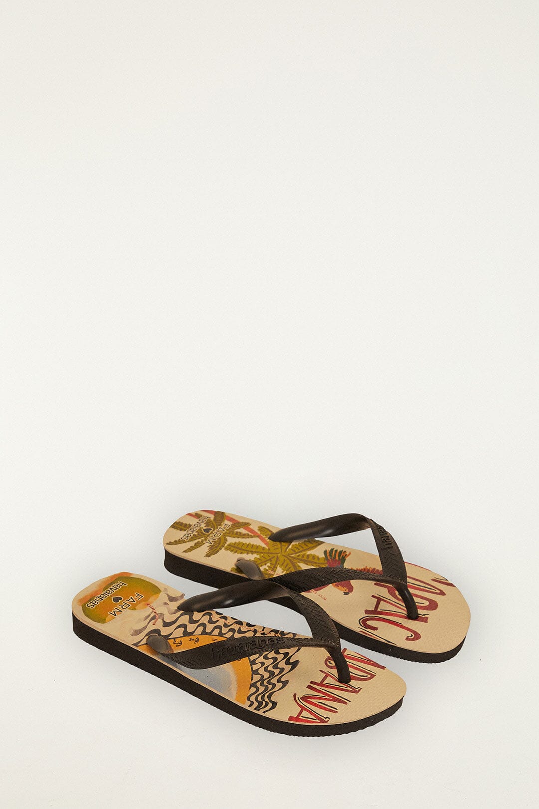 Farm Copacabana Havaianas Sandals - FARM Rio BLACK