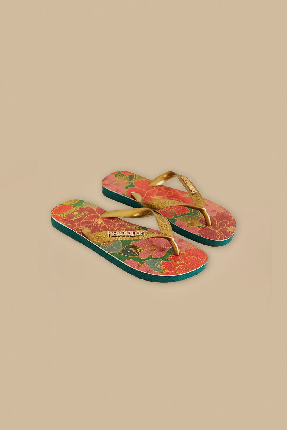 Farm Chita Solar Havaianas Sandals - FARM Rio GREEN