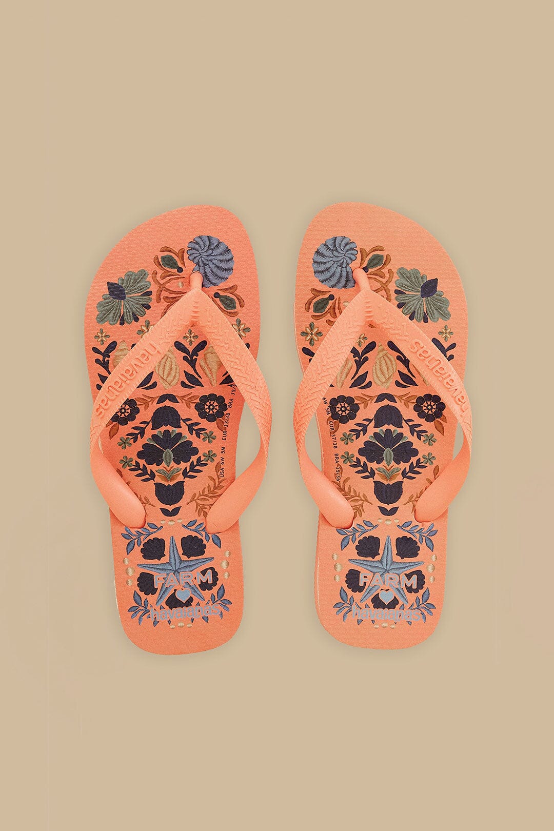 Seasheel Tapestry Havaianas - FARM Rio AINIKA TAPESTRY YELLOW