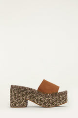 Brown Platform Espadrille Sandal - FARM Rio BROWN