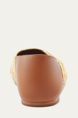 Raffia Flat Loafer - FARM Rio LOBSTER