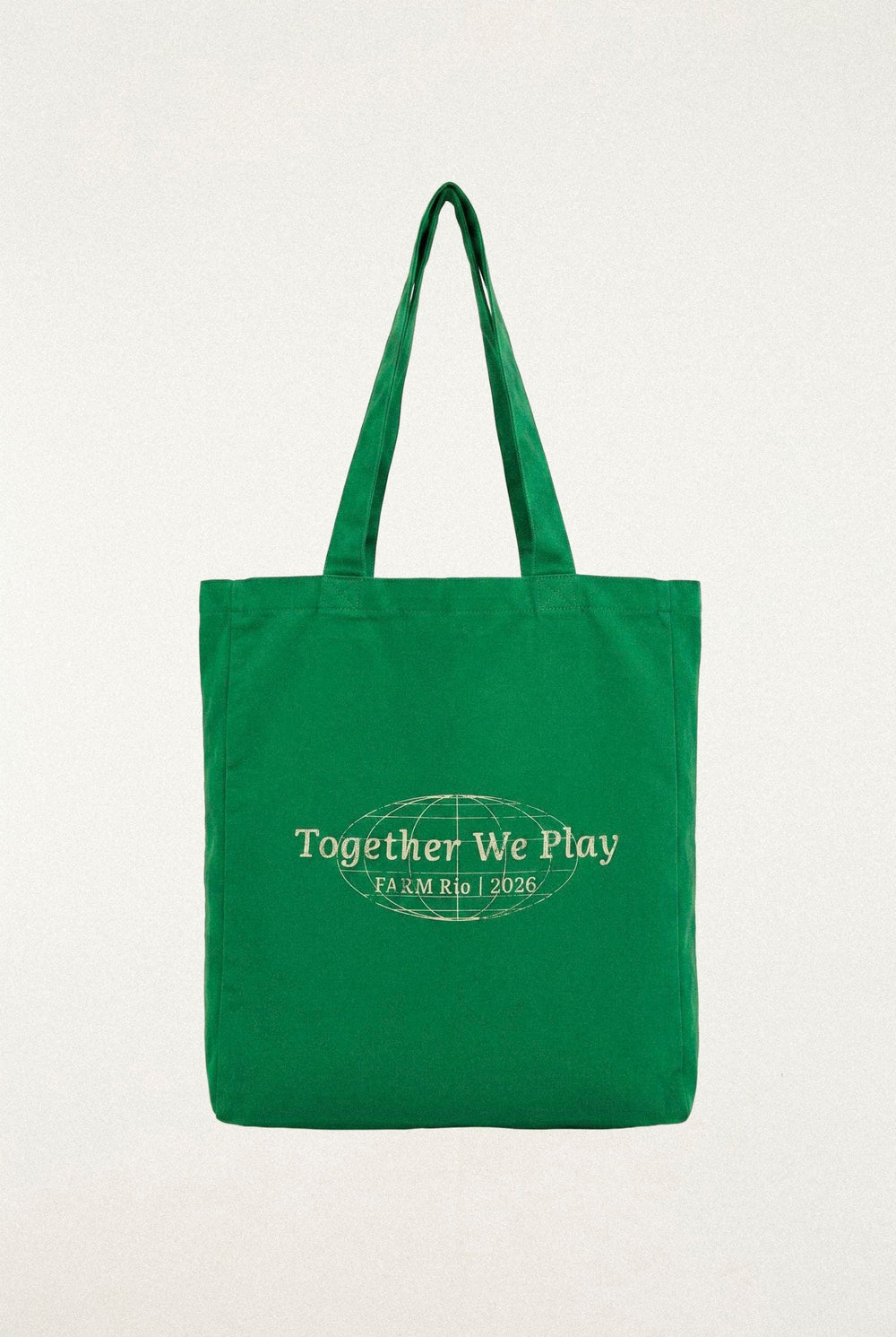 Green Together We Play Tote Bag - FARM Rio TOGETHER WE PLAY