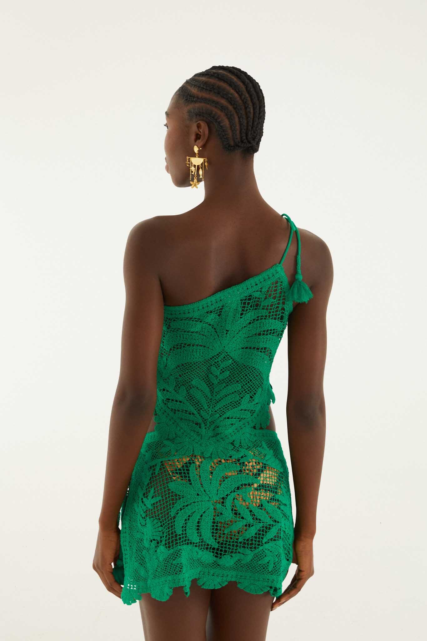 Mini Skirt With Tie On The Side - FARM Rio MARTINA TAPESTRY