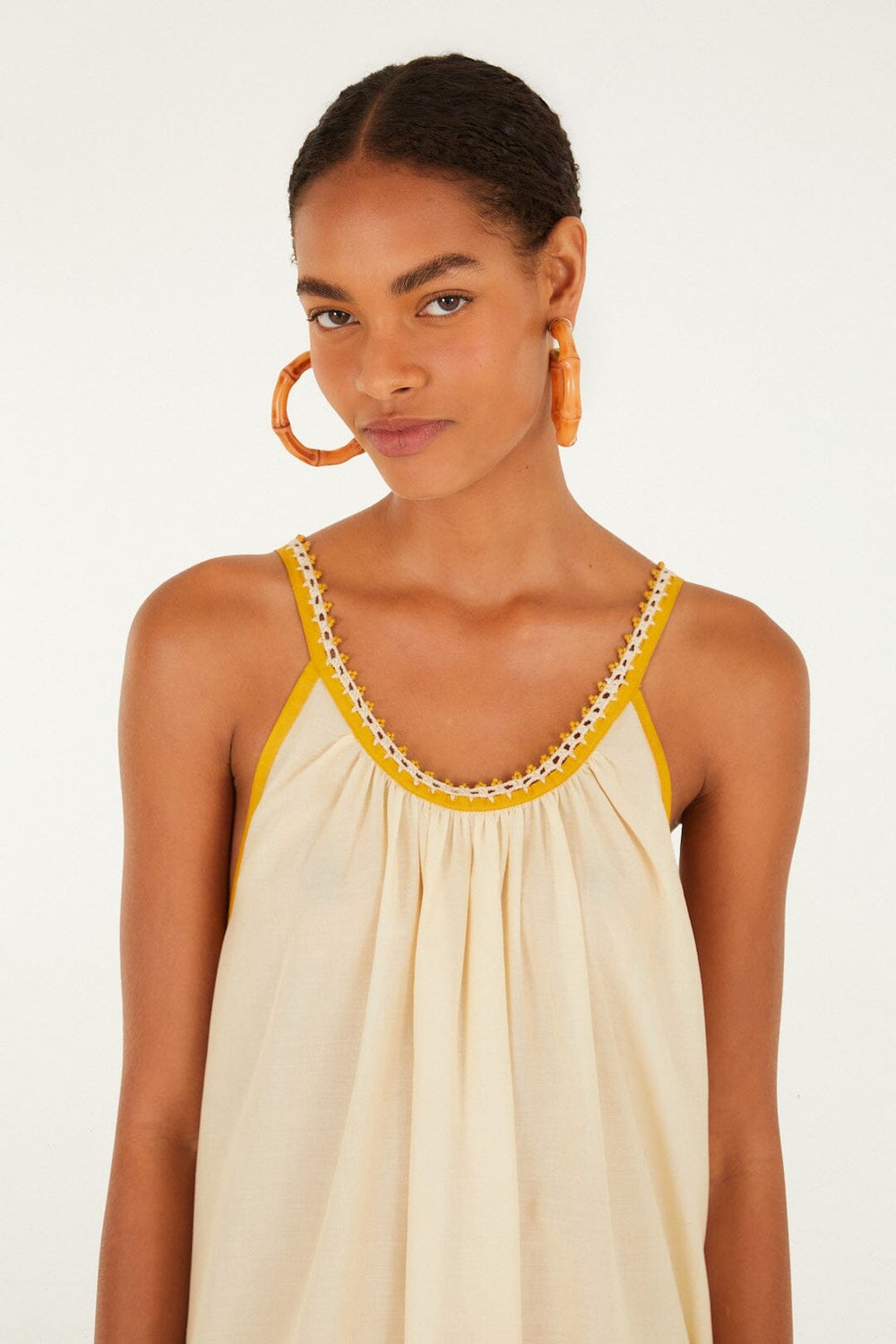 Light Blush Hilo Stripes Maxi Dress - FARM Rio HILO STRIPES LIGHT BLUSH