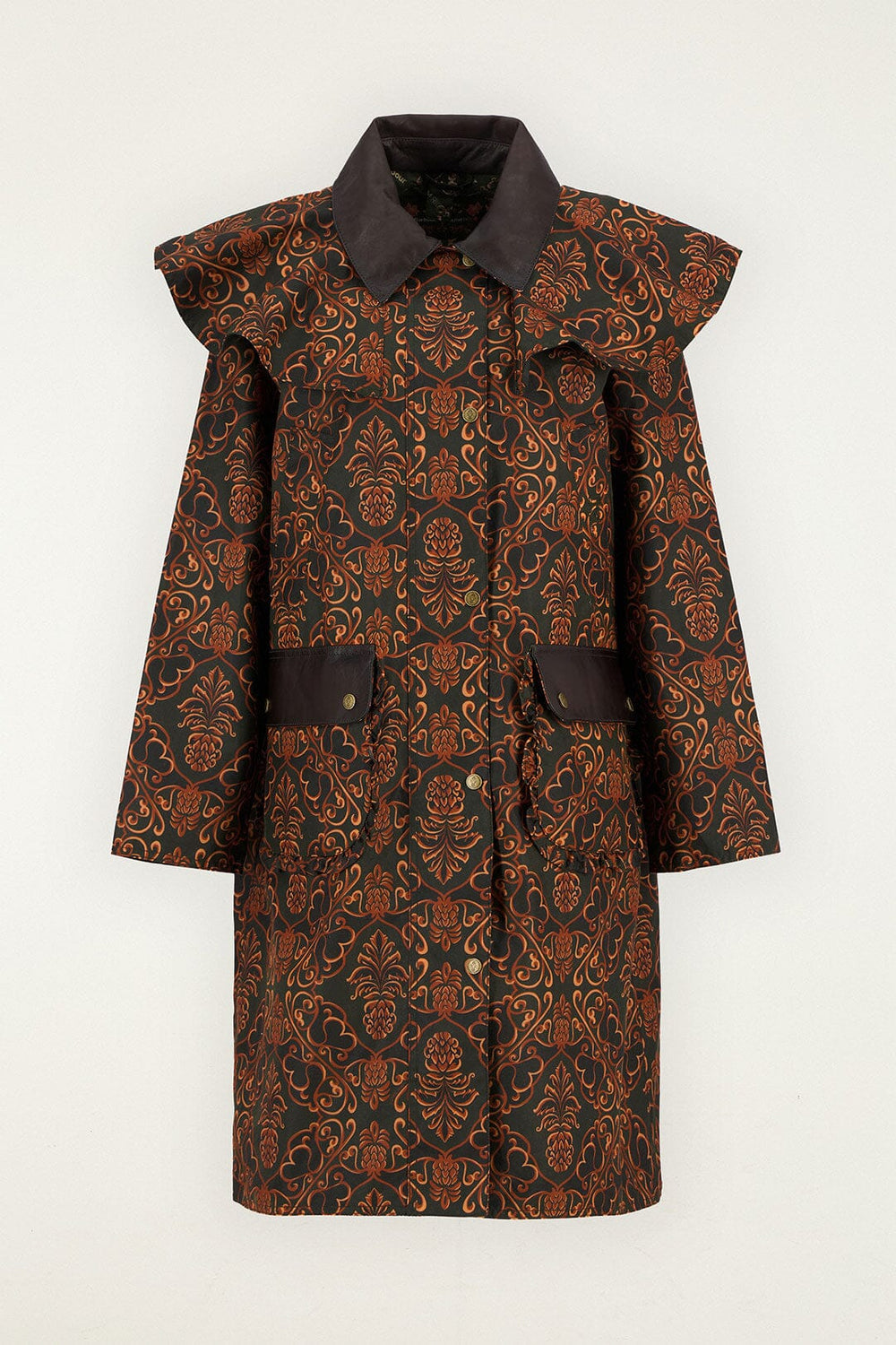 Luana Waxed Jacket - FARM Rio ROYAL PINEAPLE GREEN