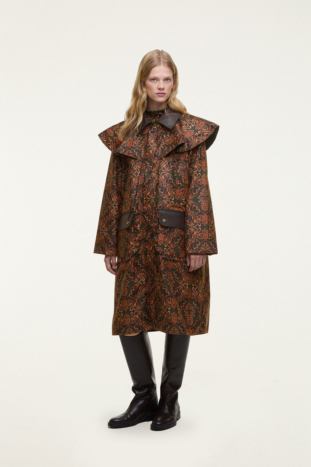 Luana Waxed Jacket - FARM Rio ROYAL PINEAPLE GREEN
