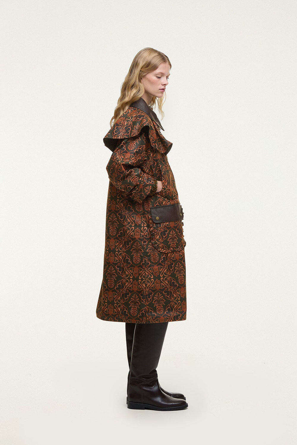 Luana Waxed Jacket - FARM Rio ROYAL PINEAPLE GREEN