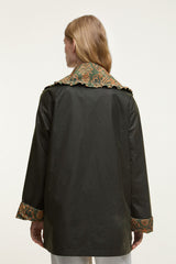 Maria-Clara Waxed Jacket - FARM Rio GREEN