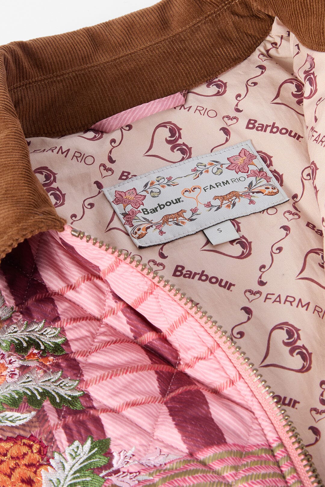Ana-Clara Quilted Jacket - FARM Rio TARTAN PINK