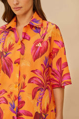 Adidas Tropical Breeze Bright Orange Shirt - FARM Rio ORANGE