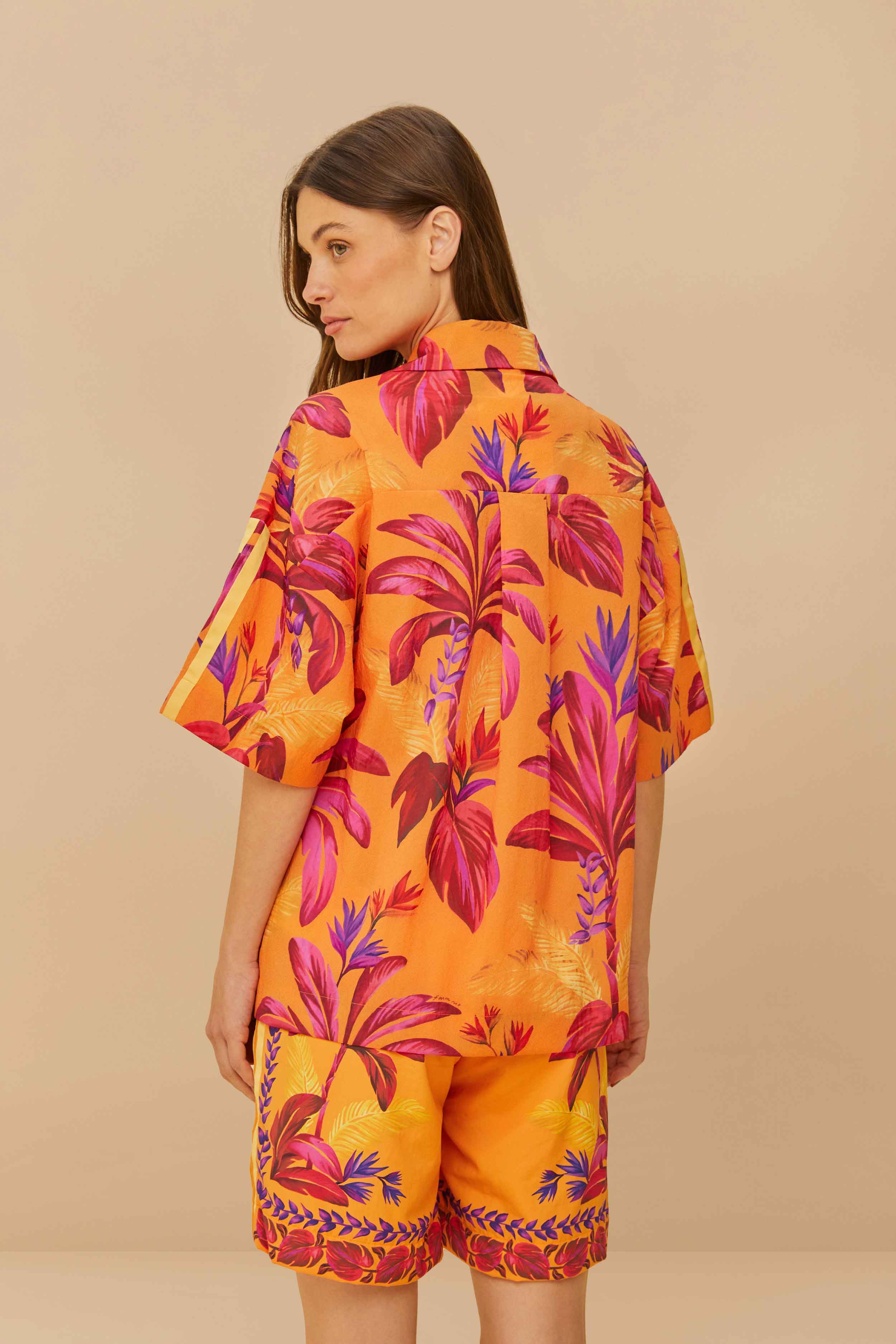 Adidas Tropical Breeze Bright Orange Shirt - FARM Rio ORANGE