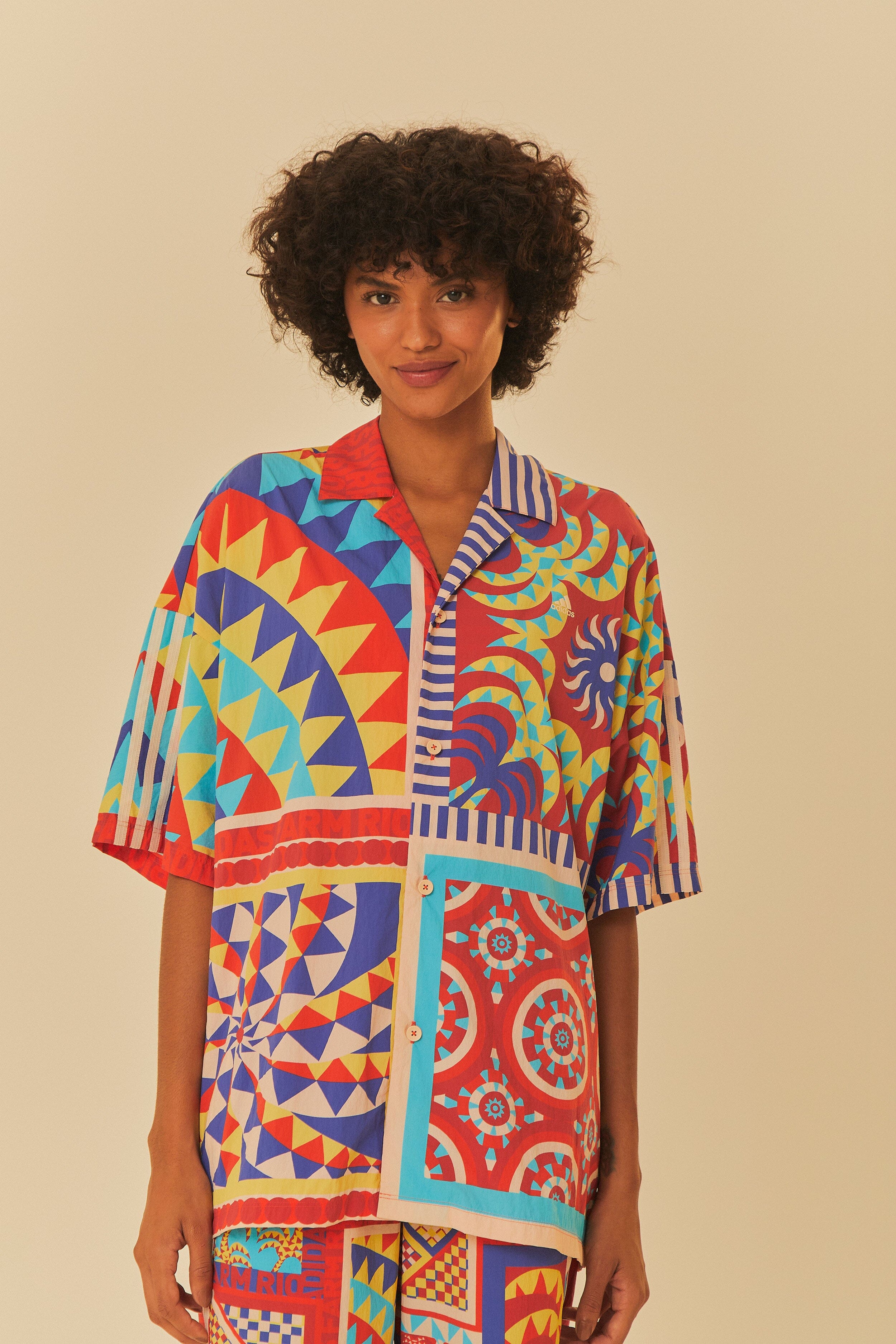 Adidas Farm Solar Kaleidoscope Blue Top - FARM Rio BLUE